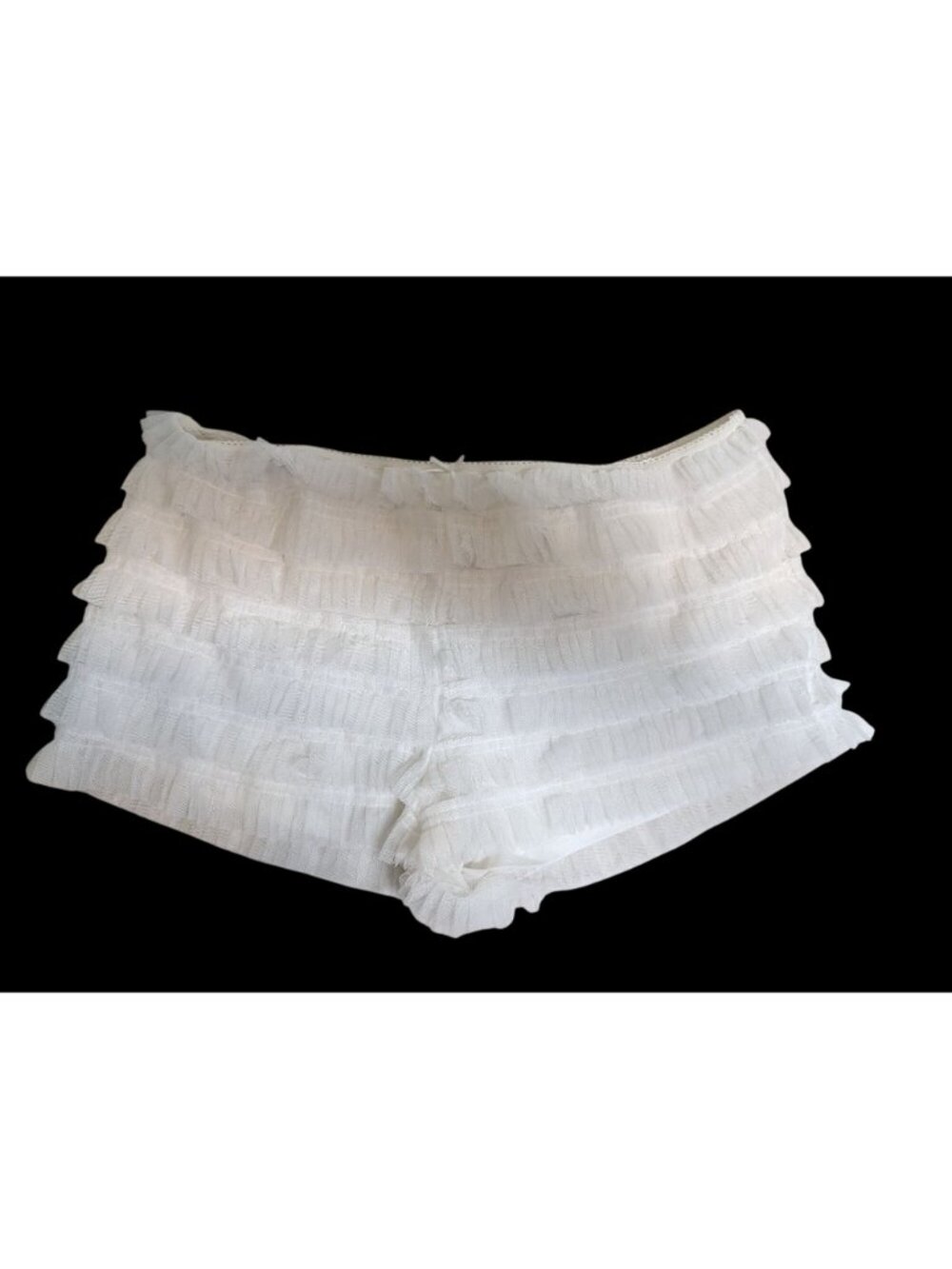 Kimchi Blue Tiered Tulle Lace Bloomer Shorts XL Coquette Boho - Picture 2 of 15